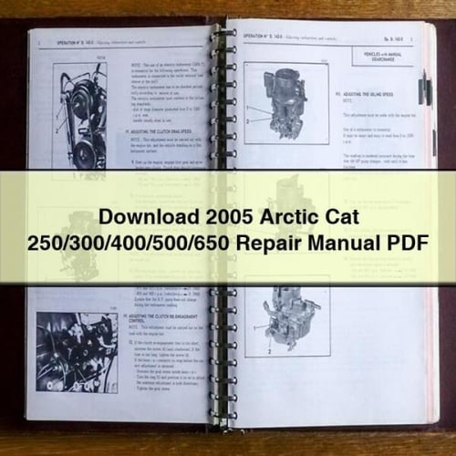 Download 2005 Arctic Cat 250/300/400/500/650 Repair Manual PDF