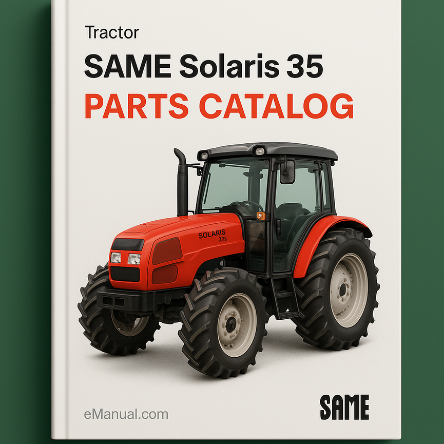 Same Solaris 35 Parts Catalog Manual