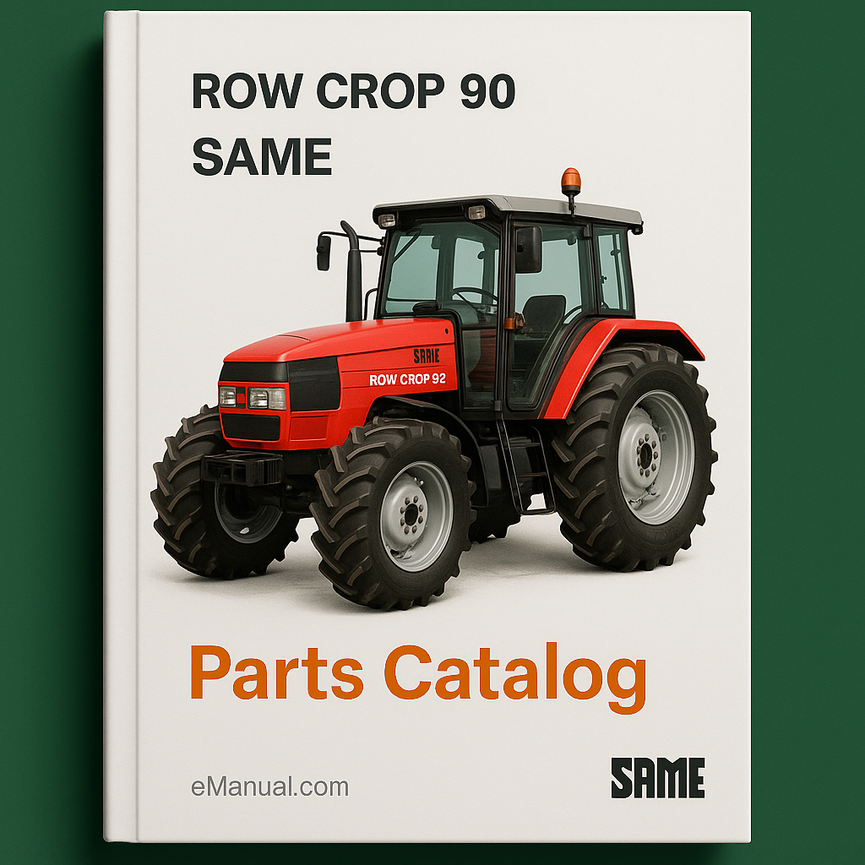 Same Row Crop 90 Parts Catalog Manual