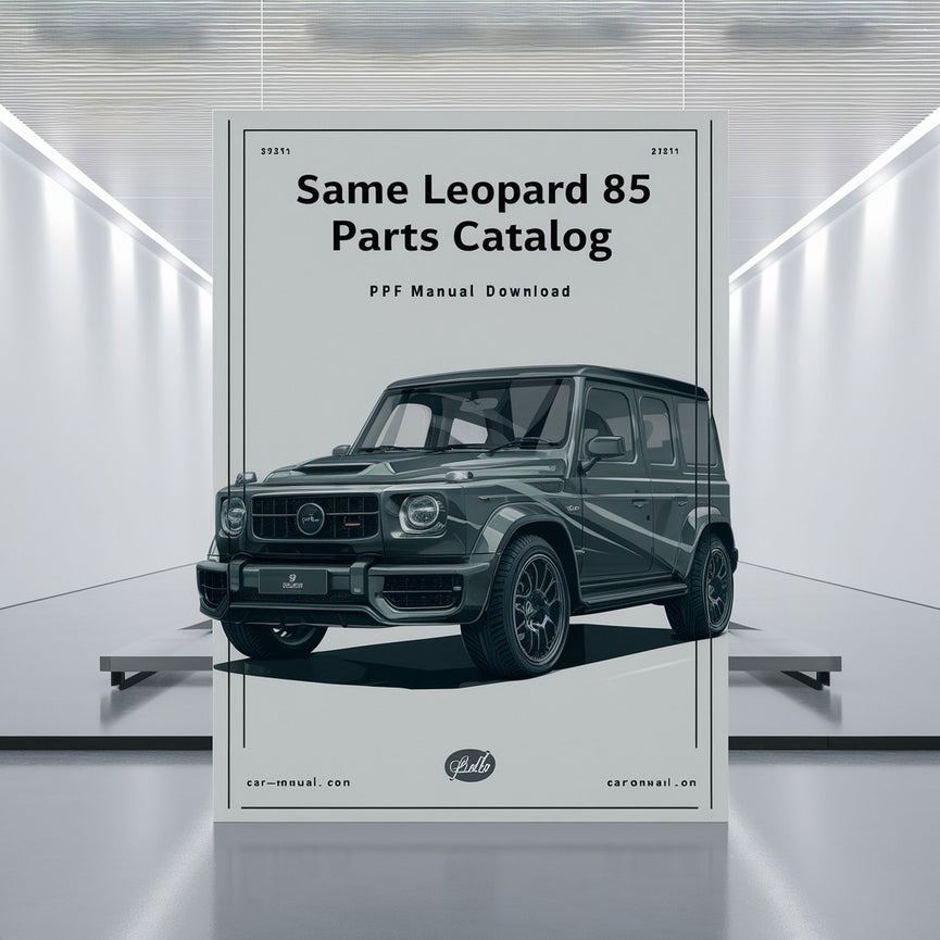 Same Leopard 85 Parts Catalog Manual