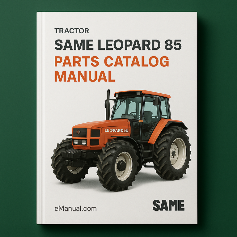 Same Leopard 85 Parts Catalog Manual