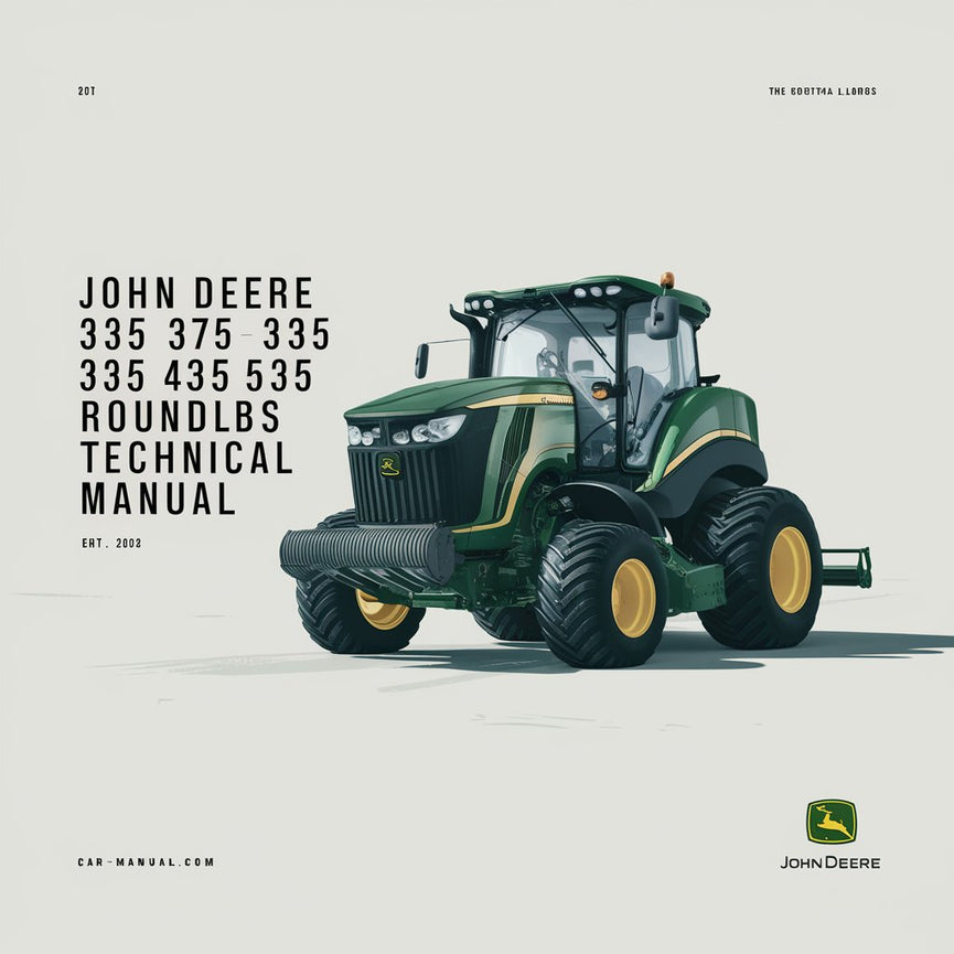 Manual técnico de empacadoras redondas John Deere 335 375 385 435 535 Descargar PDF