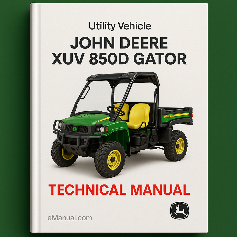 Manual técnico del vehículo utilitario John Deere XUV 850D Gator
