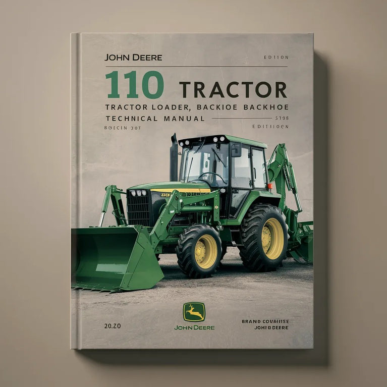 Manual técnico de la retroexcavadora cargadora de tractor John Deere 110 Descargar PDF