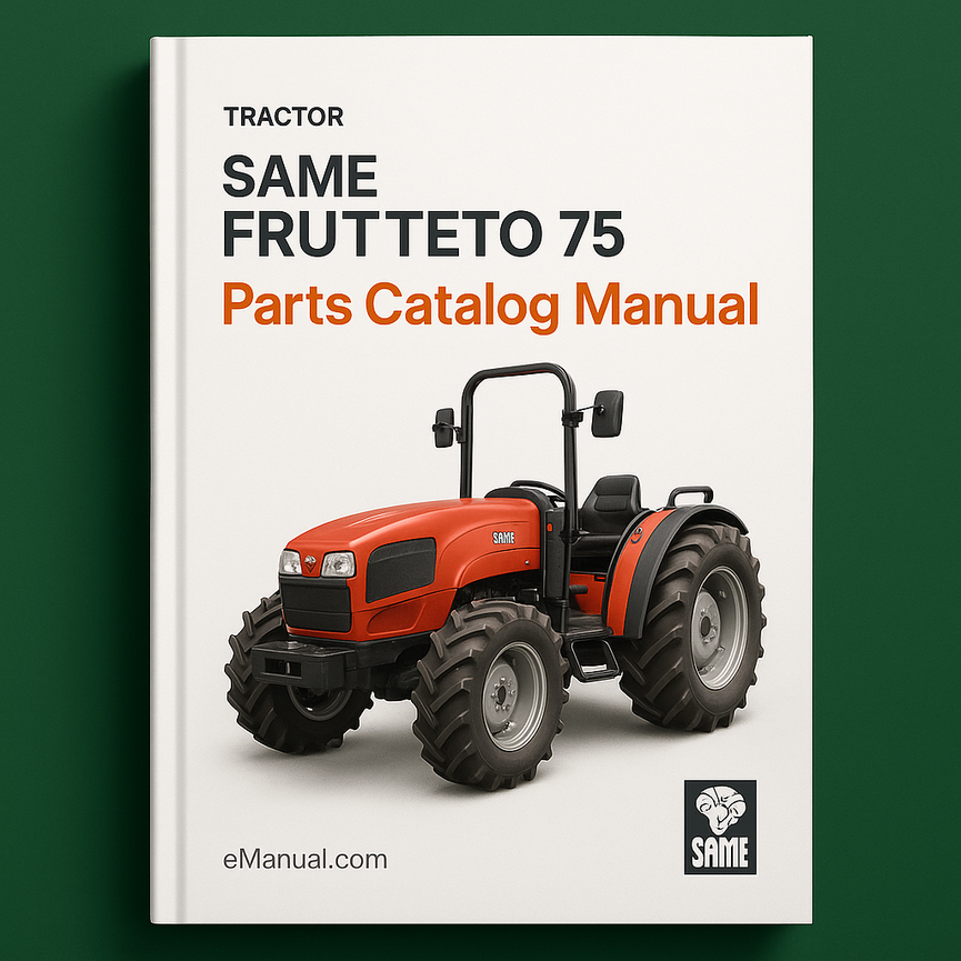Same Frutteto 75 Parts Catalog Manual