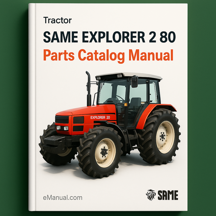 Same Explorer 2 80 Parts Catalog Manual