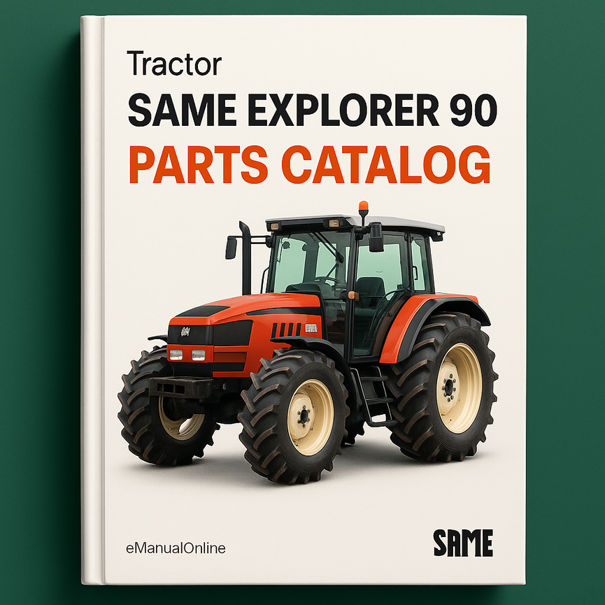 Same Explorer 90 Parts Catalog Manual