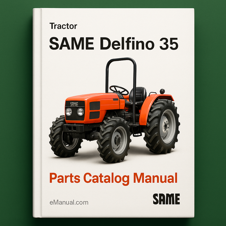 Same Delfino 35 Parts Catalog Manual