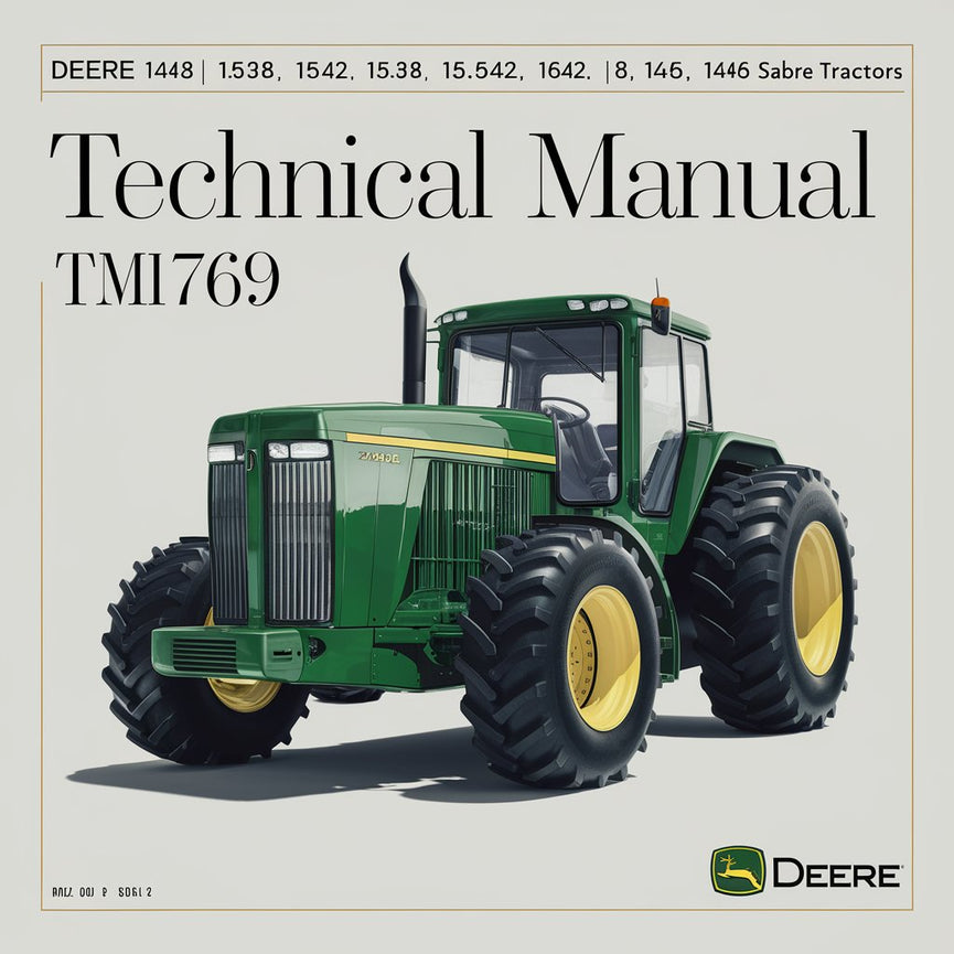 Deere 1438 1538 1542 15.538 15.542 1642 1646 1742 1846 2046 Sabre Traktoren Technisches Handbuch TM1769 PDF Download