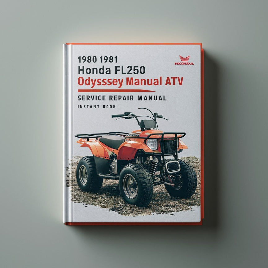 1980-1981 Honda FL250 Odyssey ATV Service Repair Manual PDF Download