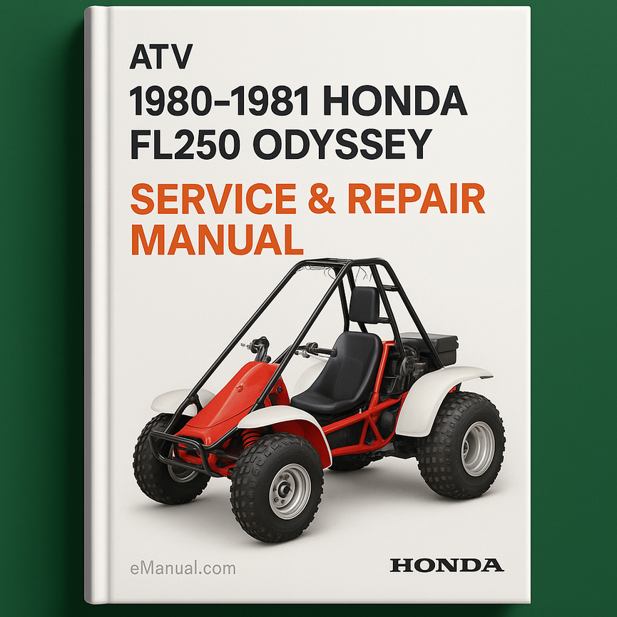 1980-1981 Honda FL250 Odyssey ATV Service Repair Manual