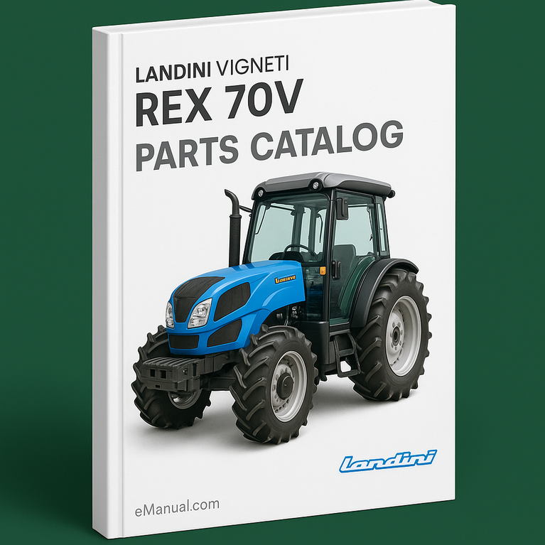 Landini Vigneti Rex 70V Parts Catalog Manual