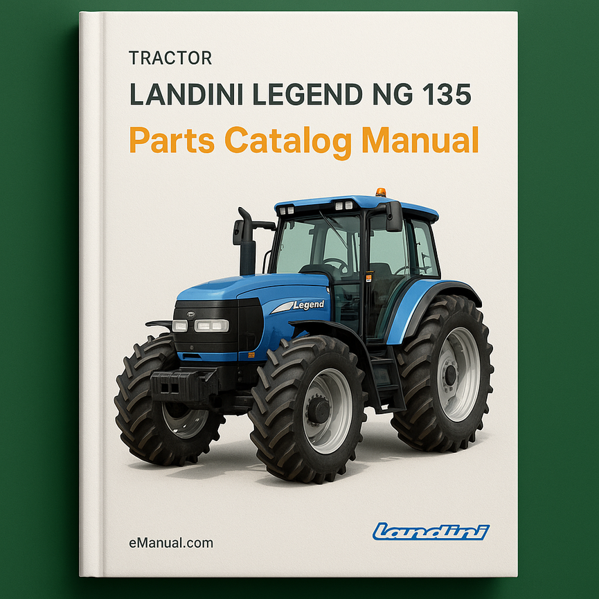 Landini Legend NG 135 Parts Catalog Manual