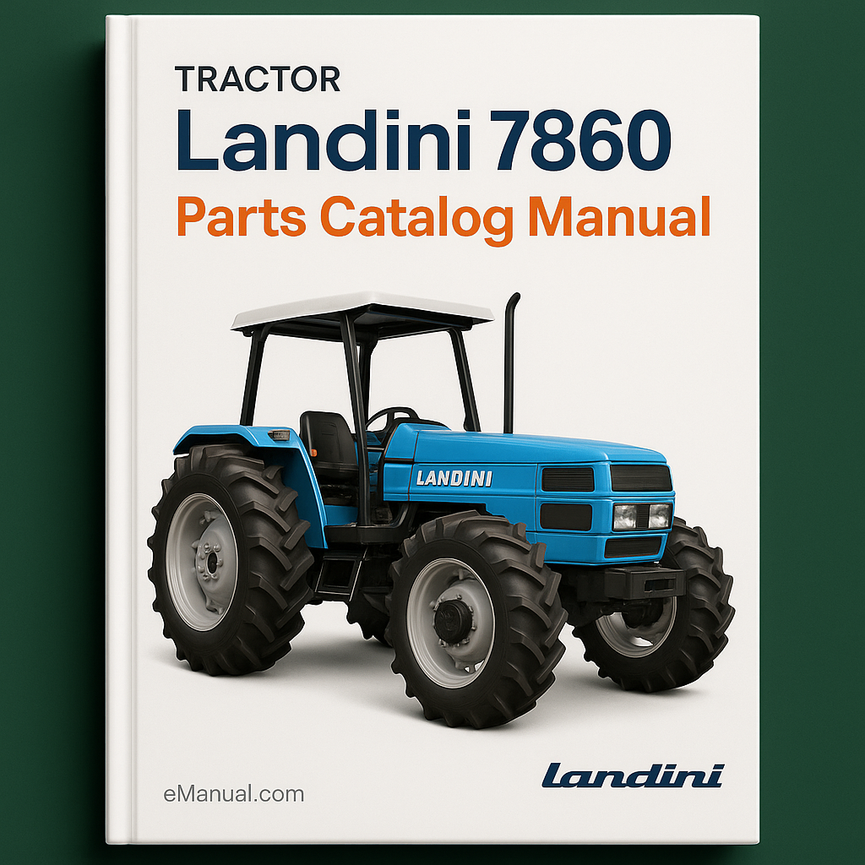 Landini 7860 Parts Catalog Manual