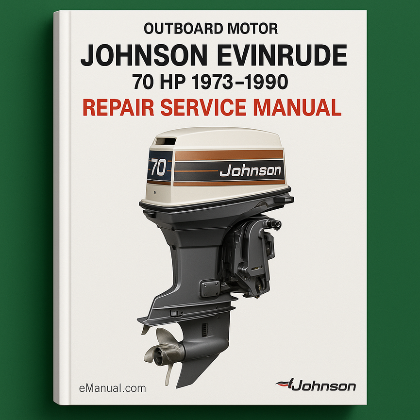 Johnson Evinrude 70 HP 1973-1990 Repair Service Manual