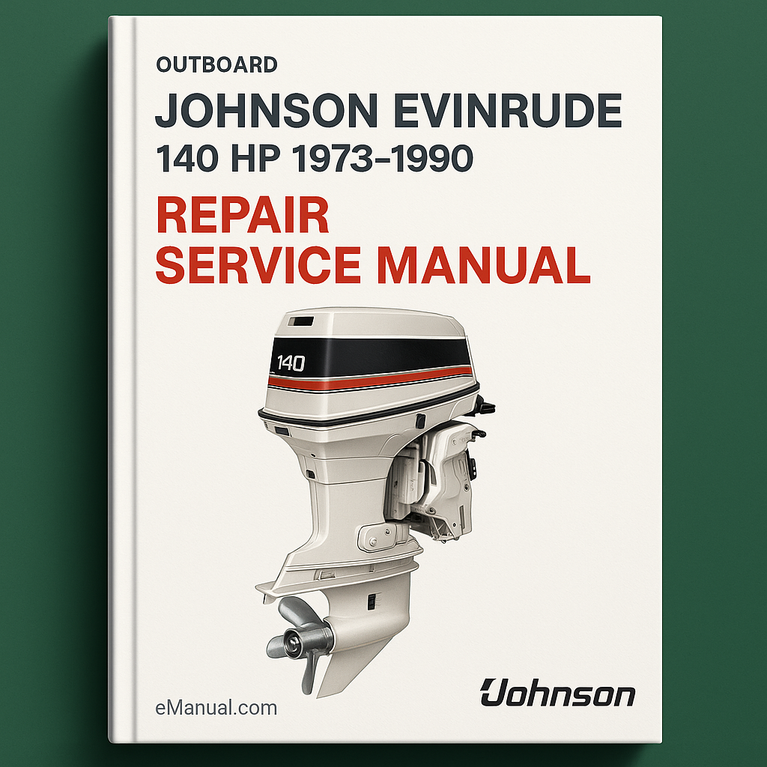 Johnson Evinrude 140 HP 1973-1990 Repair Service Manual