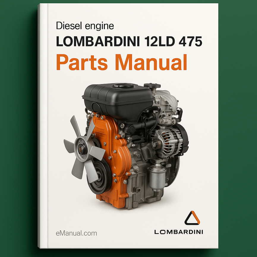 Lombardini 12LD 475 Parts Manual for Diesel engine