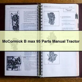 McCormick B max 95 Parts Manual Tractor