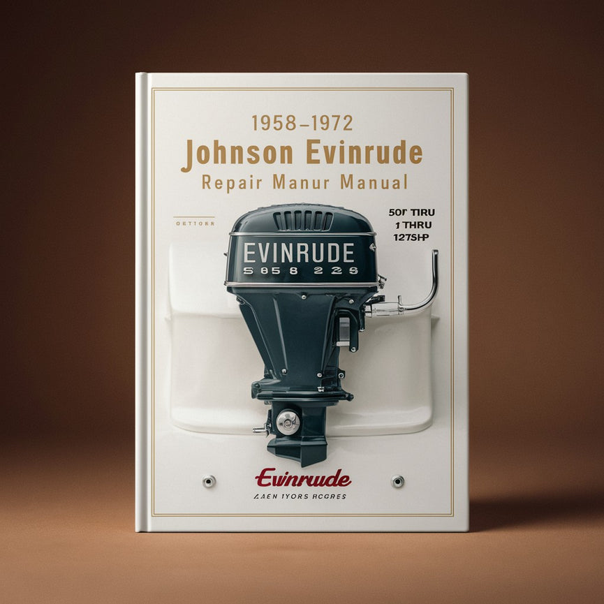 1958-1972 Johnson Evinrude Repair Manual 50HP thru 125HP