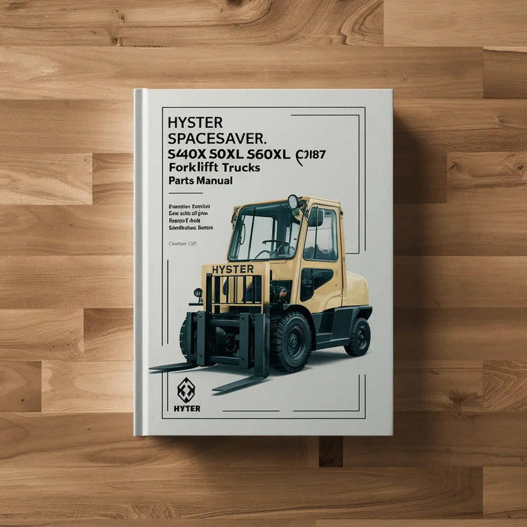 Hyster Spacesaver S40XL S50XL S60XL (C187) Forklift Trucks Parts Manual