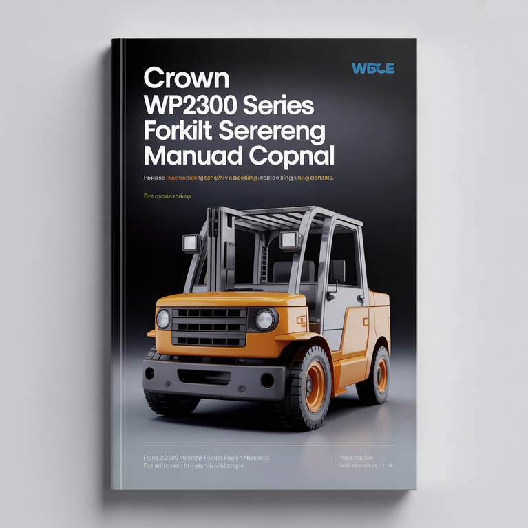 Crown WP2300 Series Forklift Service Maintenance Manual