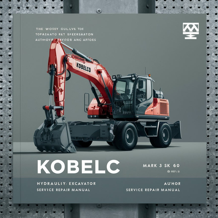 Manual de servicio de la excavadora hidráulica KOBELCO MARK 3 SK 60 Descargar PDF