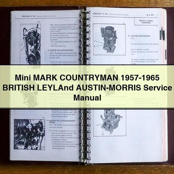 Mini MARK COUNTRYMAN 1957-1965 BRITISH Leyland AUSTIN-MORRIS Service Repair Manual PDF Download