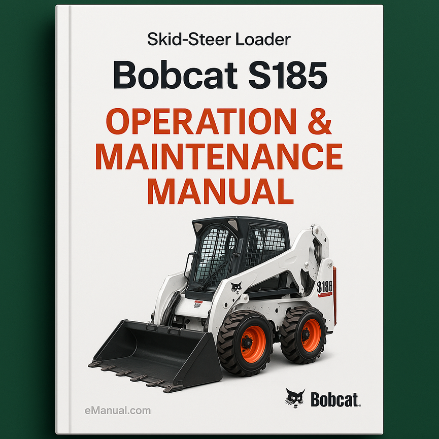 Bobcat S185 Skid-Steer Loader Operation & Maintenance Manual