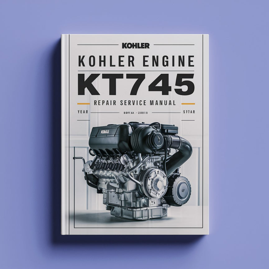 Manual de servicio de reparación del motor Kohler KT745