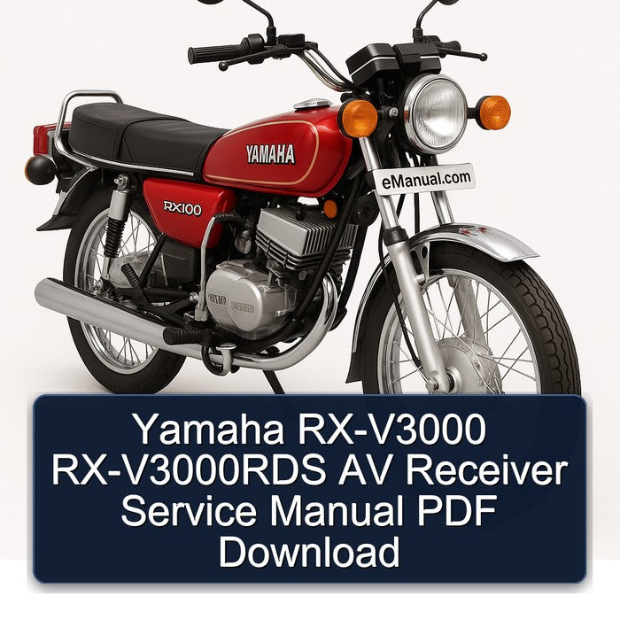 Yamaha RX Models RX-V3000 Rx-v3000rds AV Receiver Service Repair Workshop Manual PDF