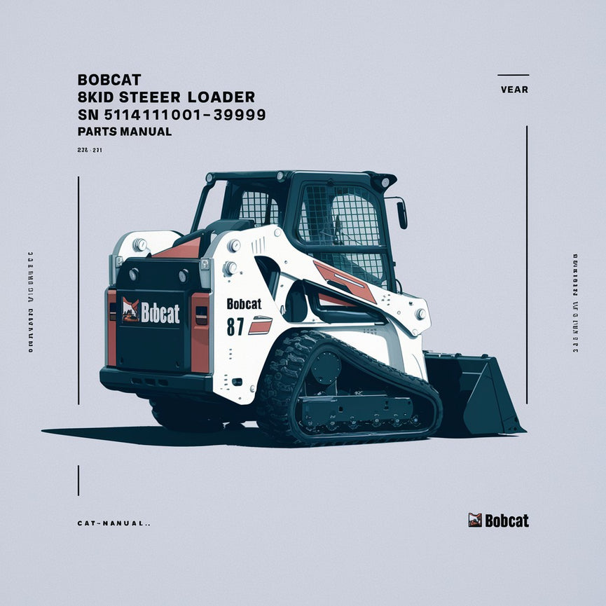 BOBCAT 873 Minicargadora SN 514111001-39999 Manual de piezas Descargar PDF