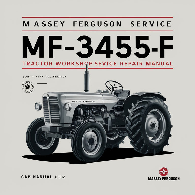 MASSEY FERGUSON Servicio MF-3455-F Manual de reparación del servicio del taller del tractor Descargar PDF