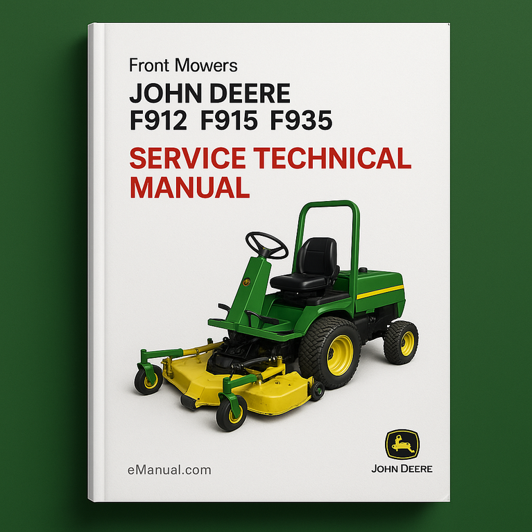 John Deere F912 F915 F935 Front Mowers Service Technical Manual(TM1350)
