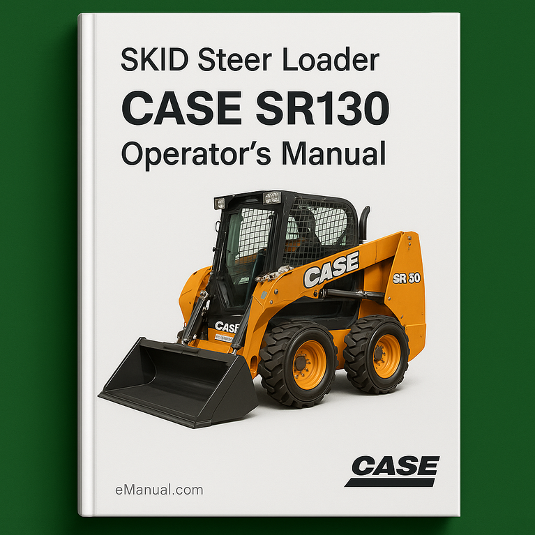 CASE 8SR130 SKID Steer Loader (ALPHA Series) OperatorS Manual