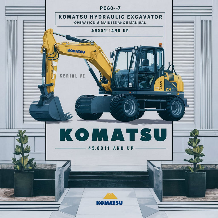 Komatsu PC60-7 Hydraulic Excavator Operation & Maintenance Manual (Serial Number: 45001 and up)