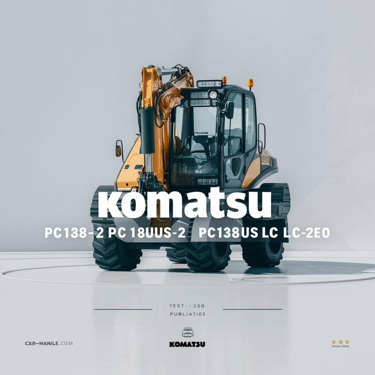 Komatsu PC128US-2 PC138US-2 PC138USLC-2E0 Hydraulic Excavator Service Repair Manual