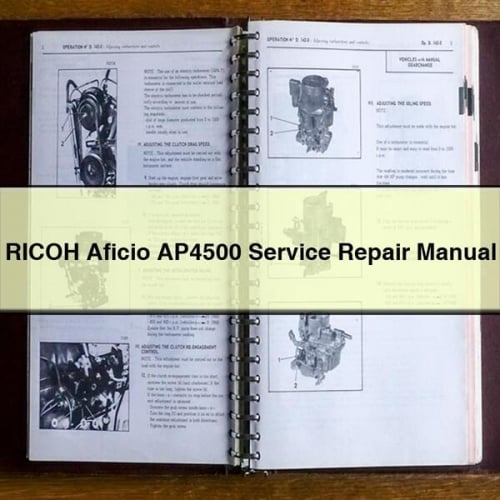 RICOH Aficio AP4500 Service Repair Manual PDF Download