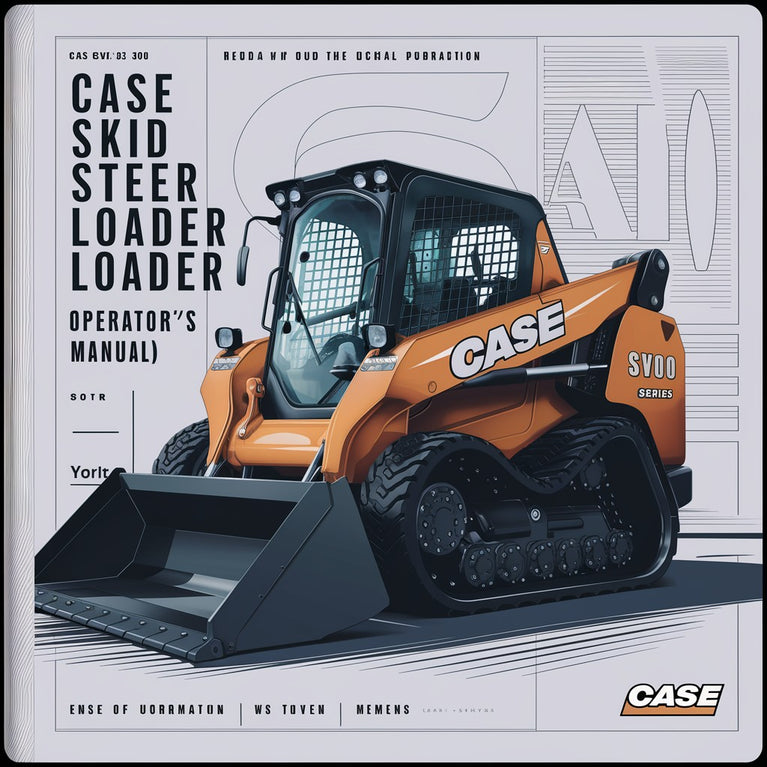 CASE SV300 SKID Steer Loader (ALPHA Series) OperatorS Manual