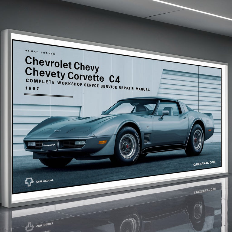 Chevrolet Chevy Corvette C4 Complete Workshop Service Repair Manual 1987