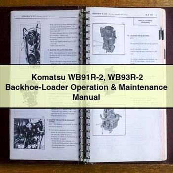 Komatsu WB91R-2 WB93R-2 Backhoe-Loader Operation & Maintenance Manual