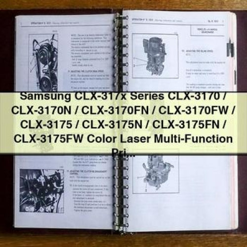 Samsung CLX-317x Series CLX-3170 / CLX-3170N / CLX-3170FN / CLX-3170FW / CLX-3175 / CLX-3175N / CLX-3175FN / CLX-3175FW Color Laser Multi-Function Printer Service Repair Manual PDF Download