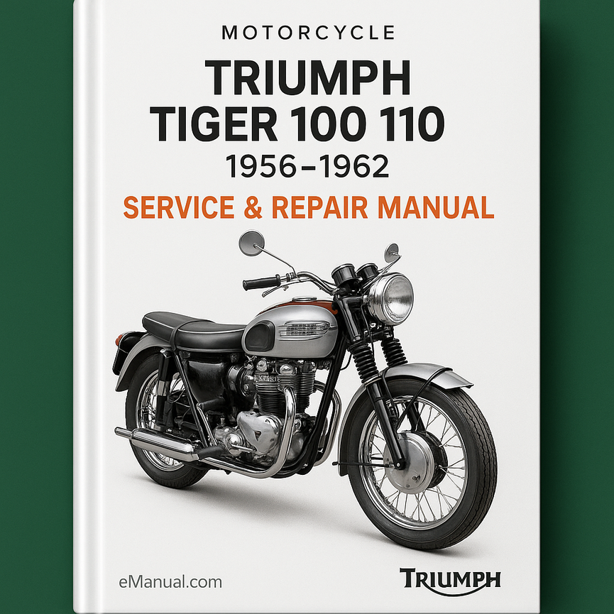 TRIUMPH TIGER 100 110 Motorcycle 1956-1962 Service Repair Manual