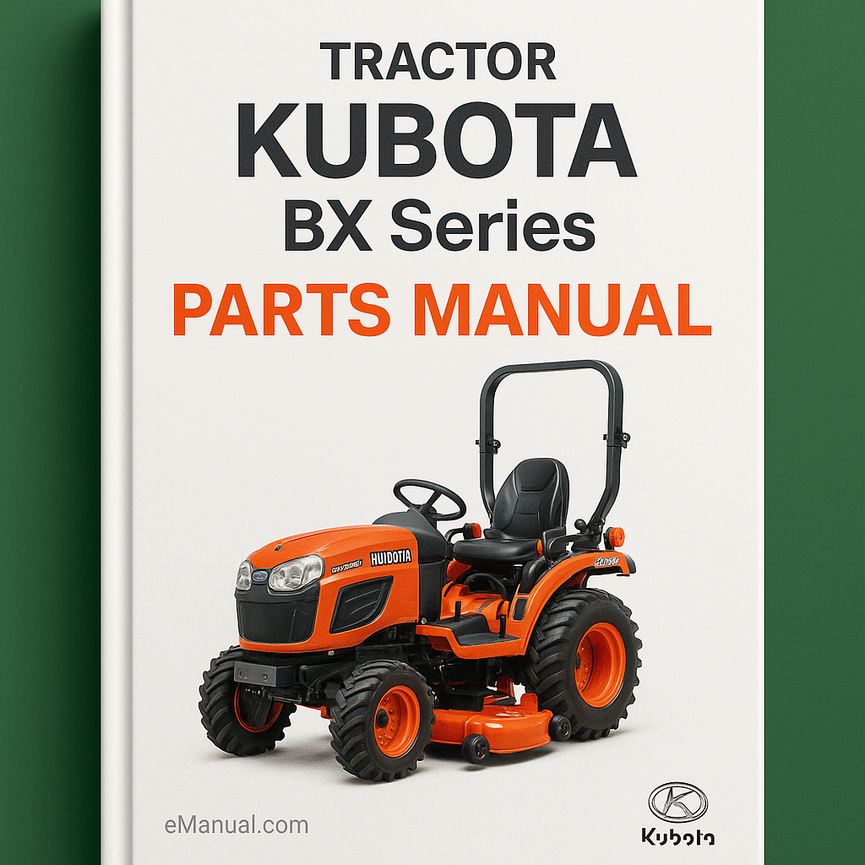 KUBOTA BX Series Tractor Parts Manual