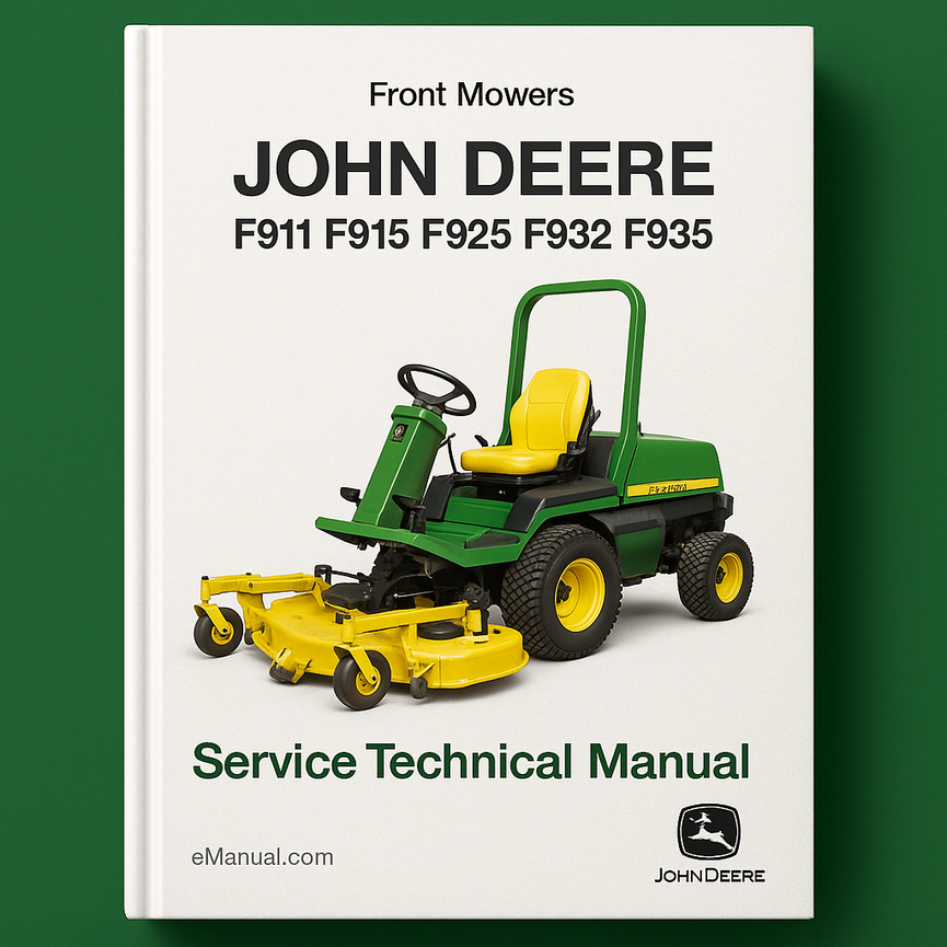 John Deere F911 F915 F925 F932 F935 Front Mowers Service Technical Manual(TM1487)