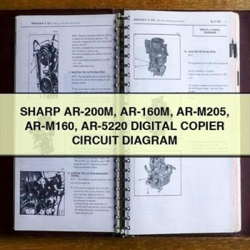 SHARP AR-200M AR-160M AR-M205 AR-M160 AR-5220 Digital COPIER CIRCUIT Diagram