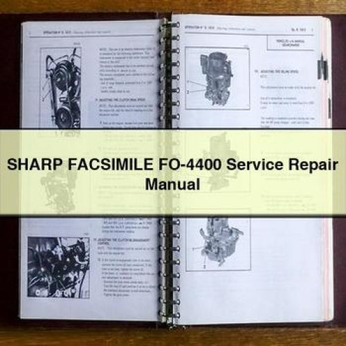 SHARP FACSIMILE FO-4400 Service Repair Manual PDF Download