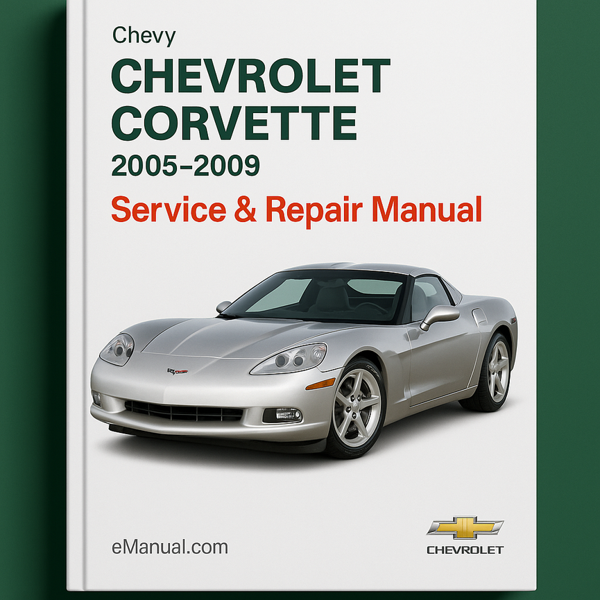 Chevy Chevrolet Corvette Service Repair Manual 2005-2009