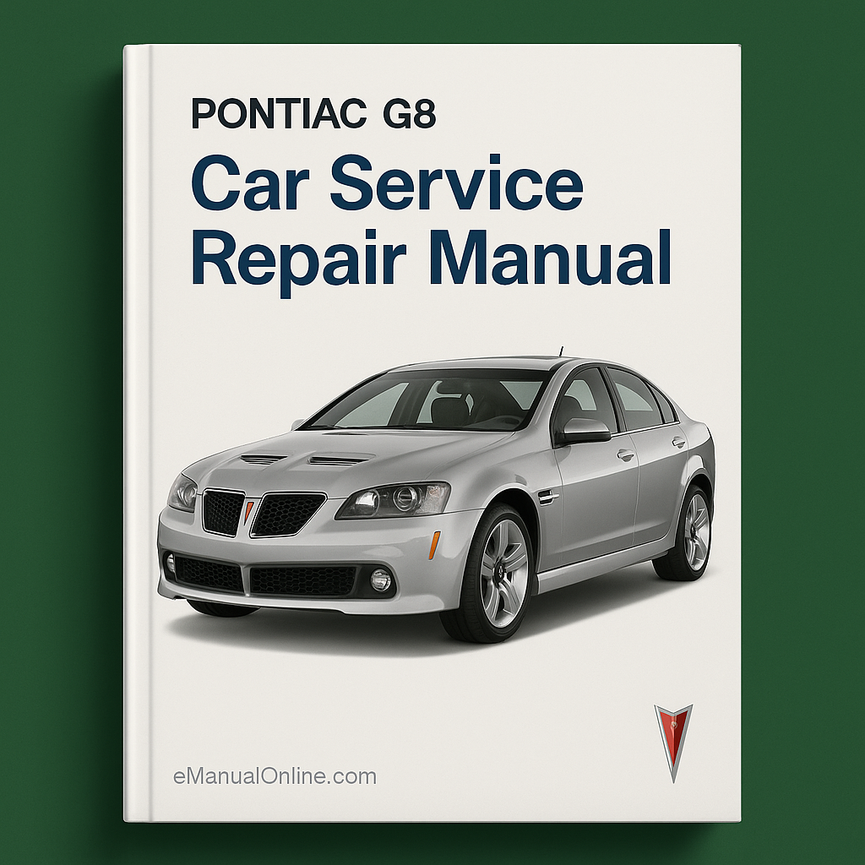 Pontiac G8 Service Repair Manual 2008-2009