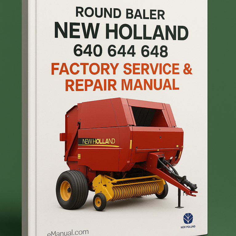 New Holland 640 644 648 Round Baler Factory Service Repair Manual