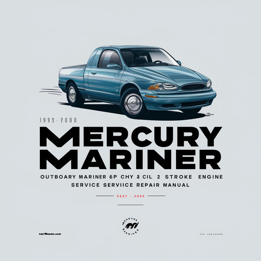 1993-2000 Mercury Mariner Outboard 6hp 2 cyl 2 stroke Engine Service Repair Manual (Original Fsm  perfect For Diy)